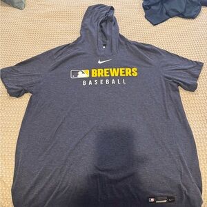 Nike Brewers Baseball Navy Hoodie